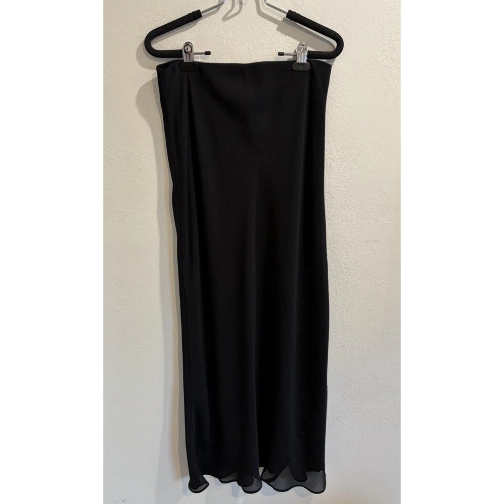 VTG Chiffon Maxi Skirt Med Sheer Fairy Grunge Whimsigoth Witchy Romantic 90s Y2K - Picture 5 of 9